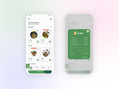 Order food - Home app design food order ui ux