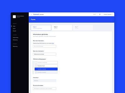 Admin Form UI