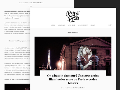 Blog Post La Relève et La Peste blog blog post header webdesign