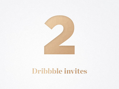 2 Dribbble invites