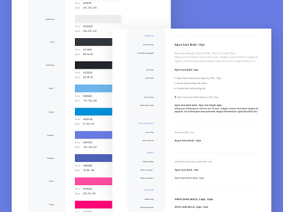 Design Guide preview Part II colors design font guide guideline