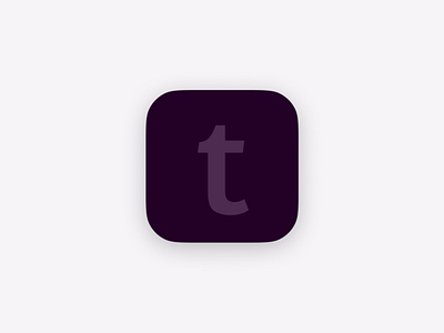 Tumblr app icon redesign branding logo ui