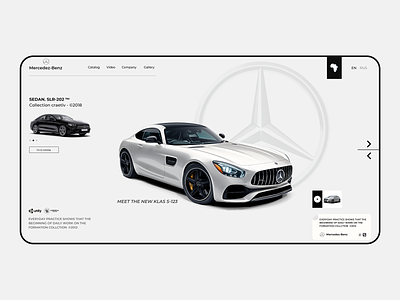 Portfolio design mercedez ui web desi
