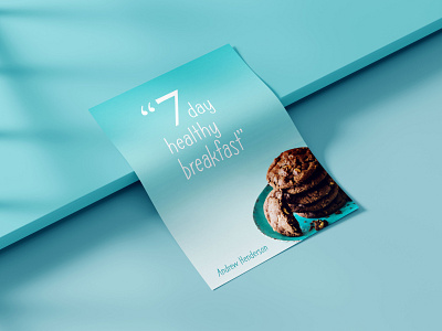 "7 day healthy breakfast" Book Cover book cover branding design ebook cover graphic design hardback vector