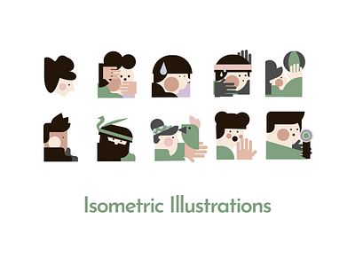 Isometric Illustrations Design art creative design graphic design illustration isometric logo minimal vector vector art visual identity