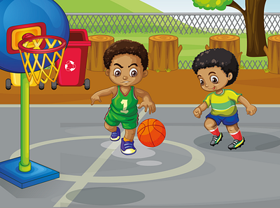 African American Children's Book illustration. graphic design illustration vector