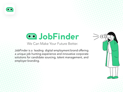 JobFinder app branding design graphic design illustration logo typography ui ux vector