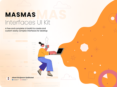 MASMAS Interface UI Kit app branding design graphic design icon illustration minimal typography ui ux