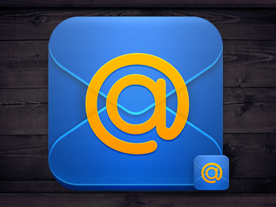Mail.Ru iOS App app envelope icon ios ipad iphone mail mail.ru photoshop vector