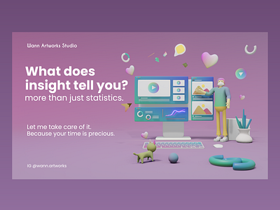 What does social media insight tell you? 3d animation branding graphic design motion graphics ui