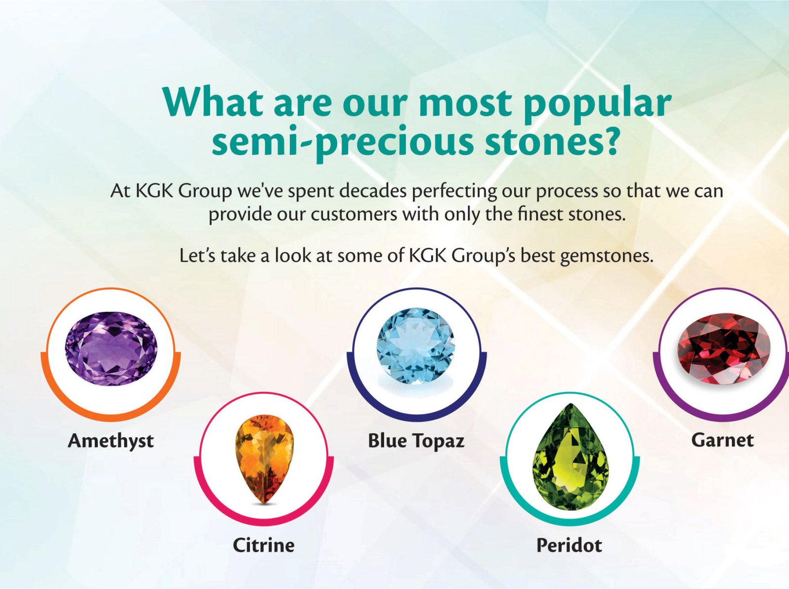 What are our most popular semiprecious stones? by Niharika Mathur on