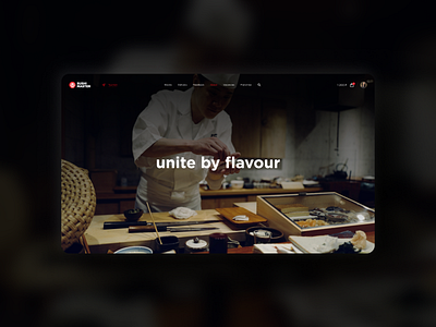 Sushi Master delivery design food landing site sushi ui ux