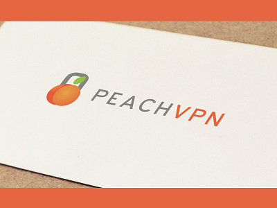 Peach VPN Logo connection logo logotype peach secure security service vpn