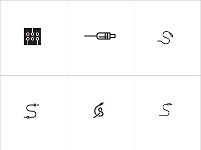 Switchboard logo search black board concept letter s logo logotype outline s sign switch telephony