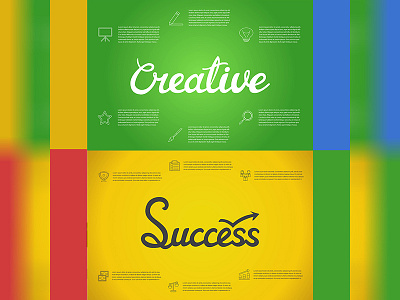 Colorful lettering typography creative font green handlettering infographic lettering success template text type typography yellow