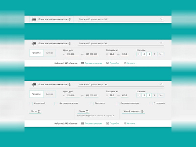 Interface for search appartaments estate find flat interface real realty search ui uiux