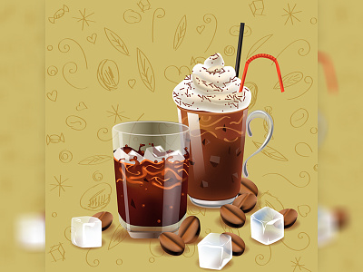 Coffee iced graphics
