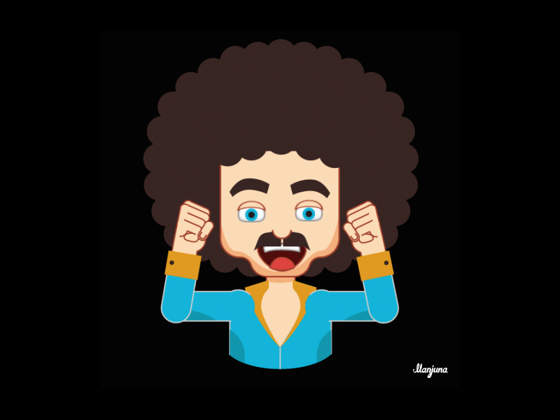 Stickers I made for contest animation character design disco emoji emotions gif man mascot motion retro sticker