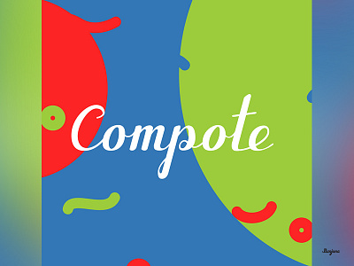 Branding for Compote berries beverage drink eco fresh fruits logo logotype natural red vegan vego