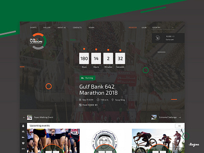 Events pro vision asia asian dark interface marathon review site sport ui ux web west