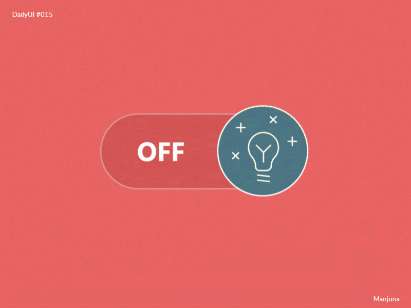 Daily UI #015 On/Off Switch animation appanimation daily ui dailyu 015 dailyui design icon icons illustration illustrator interface logotype mobile mobile animation mobile app experience off on onoff switcher ui