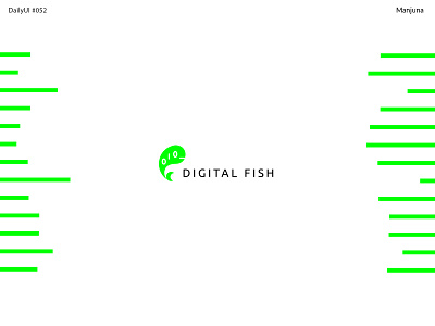 Daily UI #052 logo brand branding company daily ui daily ui 052 dailyui design digital digital advertising fish flat interface logo logotype matrix number tech technology ui vector