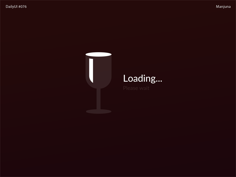Daily UI #076 - Loading bordo cafe daily ui dailyui design drink glass load load bar loading loading icon restaraunt ui ui ux design ui web ui web design web web design wine wine loader