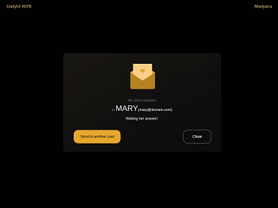 Daily UI #078 - Pending invitation