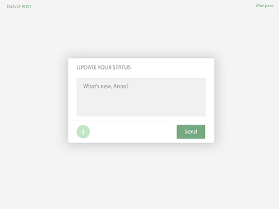 Daily UI #081 - Status Update