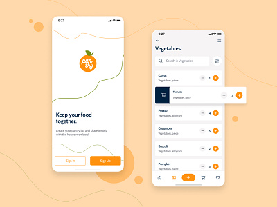 Pantry App app design ui ui design ux