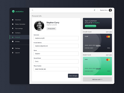 User Profile Daily UI #006