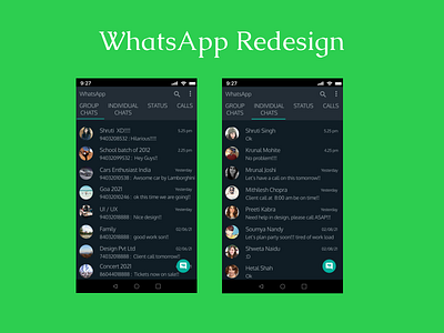 WhatsApp Recommended Screens!!!