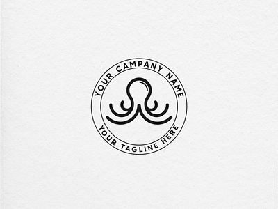 octopus logo animal brand branding design icon illustration lettering logo logo awesome logo ideas logo inspiration logo inspire octopus logo vector vintage logo