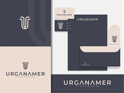 urganamer logo brand branding business design icon illustration letter lettering logo logo inspirationn monogram ui ux vector