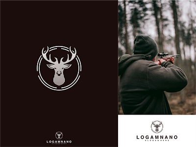 logamano logo animal animal logo brand branding deer design hunting icon illustration lettering logo logo design logo ideas logo type logoinspire logoprofesional vector