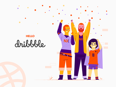 Hello Dribbble firstshot hello hellodribbble illustration ux