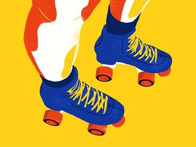 Roller Skates Illustration illustration