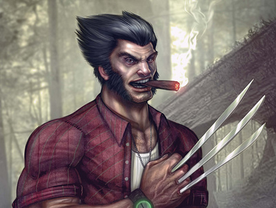Wolverine - Fan Art digital art illustration photoshop