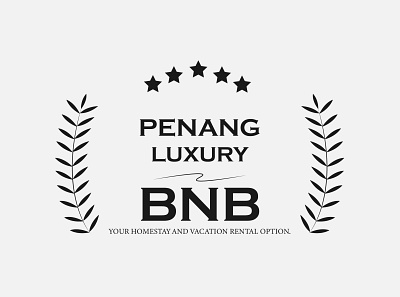 Penang Luxury Homestays BNB 3d logo brand identityu design brand logo branding design graphic design illustration logo vector