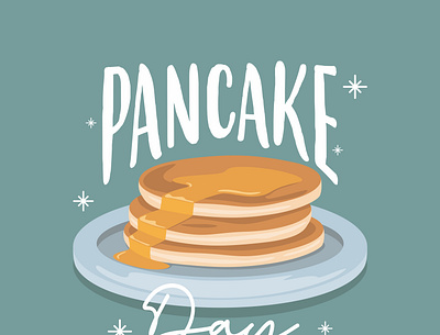 Pancake Days delicious drawing food foody graphic design illustration logo pancake tasty vector