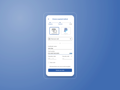 Credit Card Checkout | Daily UI 002 app challenge dailychallenge dailyui dailyuichallenge design illustration productdesign ui uidesign ux uxdesign uxdesigner