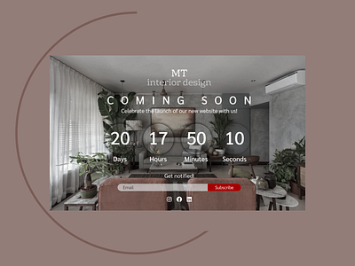 Countdown Timer | Daily UI 14 challenge countdown countdowndesign dailychallenge dailyui dailyuichallenge design designer figma figmadesign interiordesignwebsite ui uidesign uidesigner ux uxdesigner uxui web websitecountdown websitedesign