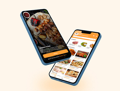 Frozen Food App design food foodapp frozenfood landing page mobileapp ui uiux