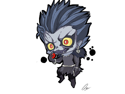 Ryuk 2d artwork caricature character design graphic design illustration logo