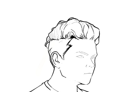 SELF PORTRAIT LINE ART