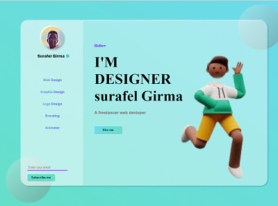 Surafel Girma 3d animation branding design illustration motion graphics ui