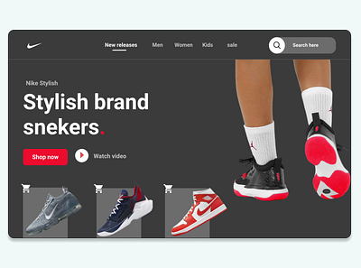 Nike Landingpage designs, themes, templates and downloadable graphic ...