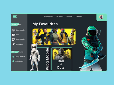 Gaming  landing page Design