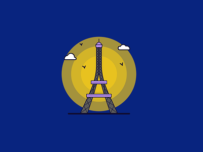 Eiffel Tower design graphic design illustration illustrator vector