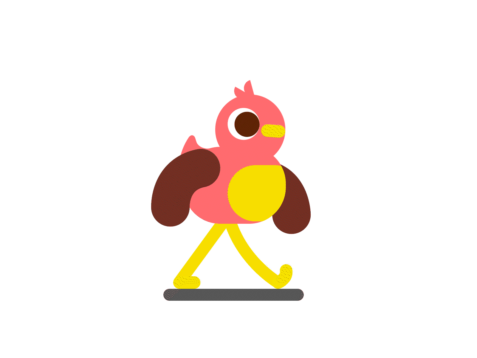 Duck Walk Cycle animation design graphic design illustration illustrator motion vector